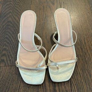 Jcrew Gold Sandals
